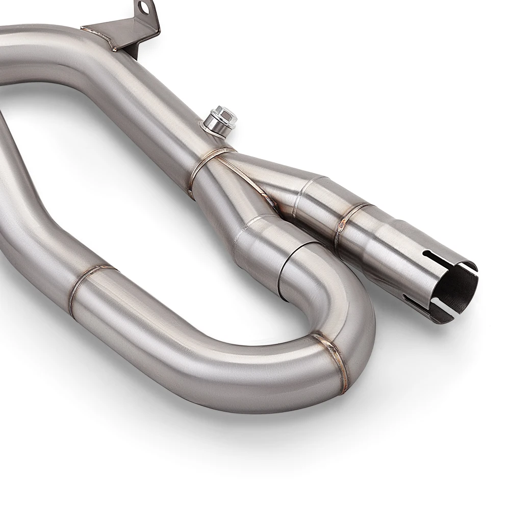 For SV650 (2016-2026) SV650X Motorcycle System Exhaust Slip On Stainless Steel Front Middle Section Origin POSITION