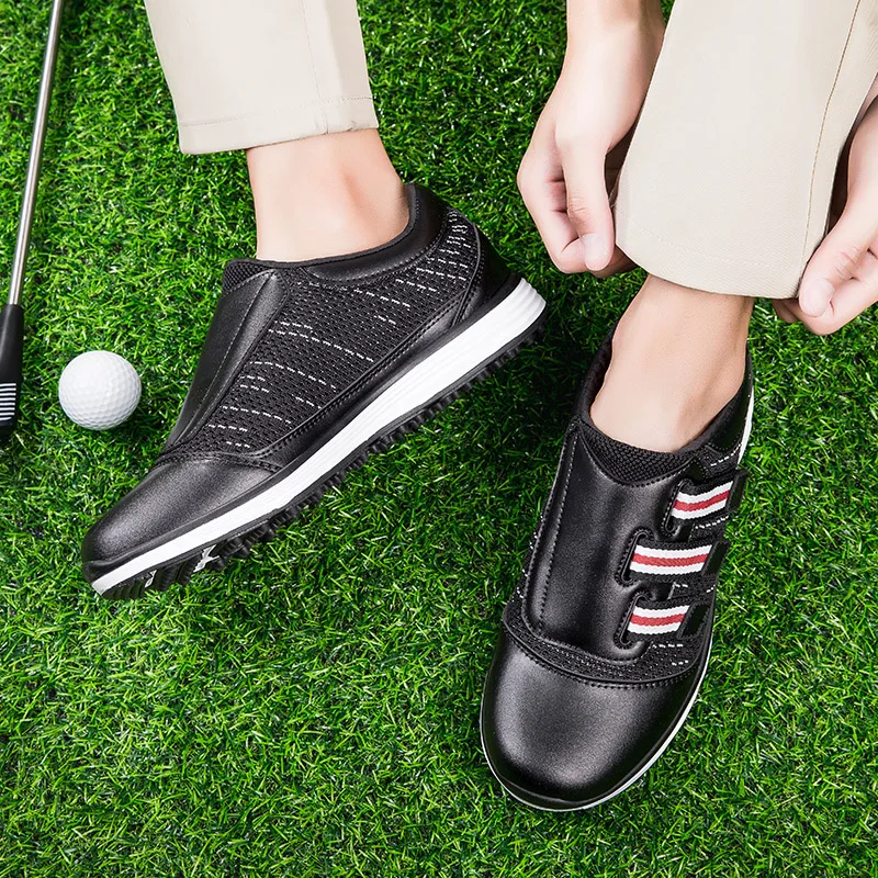 New Professional Golf Shoes Men Indoor and Outdoor Training Sneakers Summer Breathable Velcro Golf Shoes Size 37-47 Sneakers Men