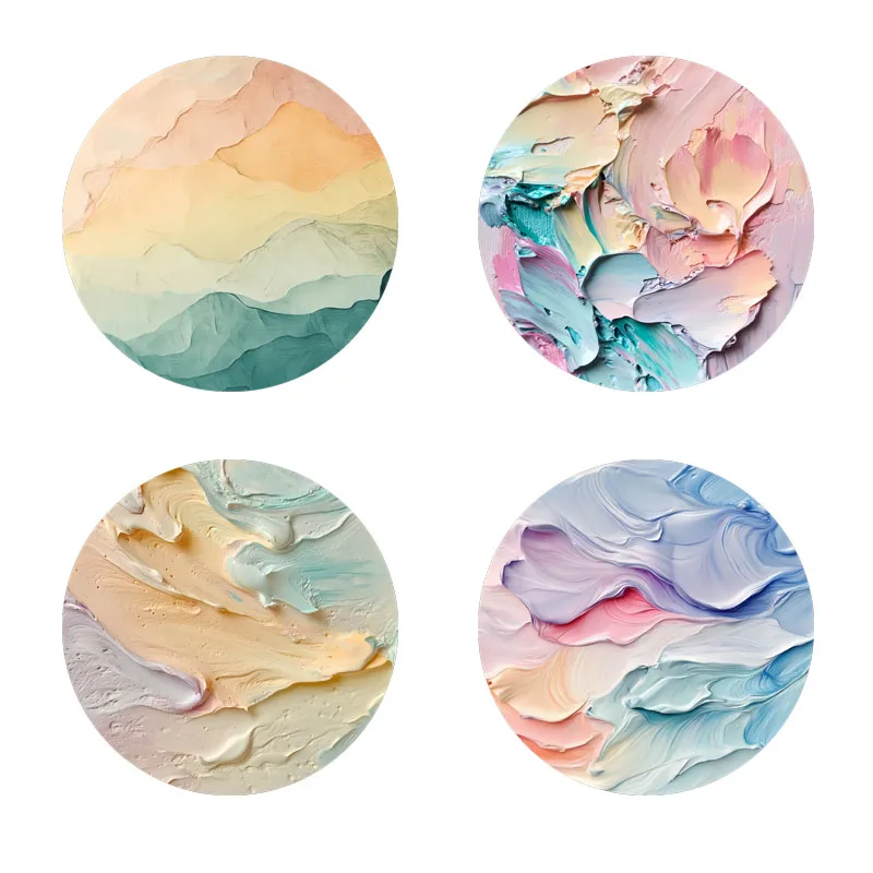 4 pieces of marble pattern printed coasters, suitable for daily family party decoration, office, non-slip wooden coasters