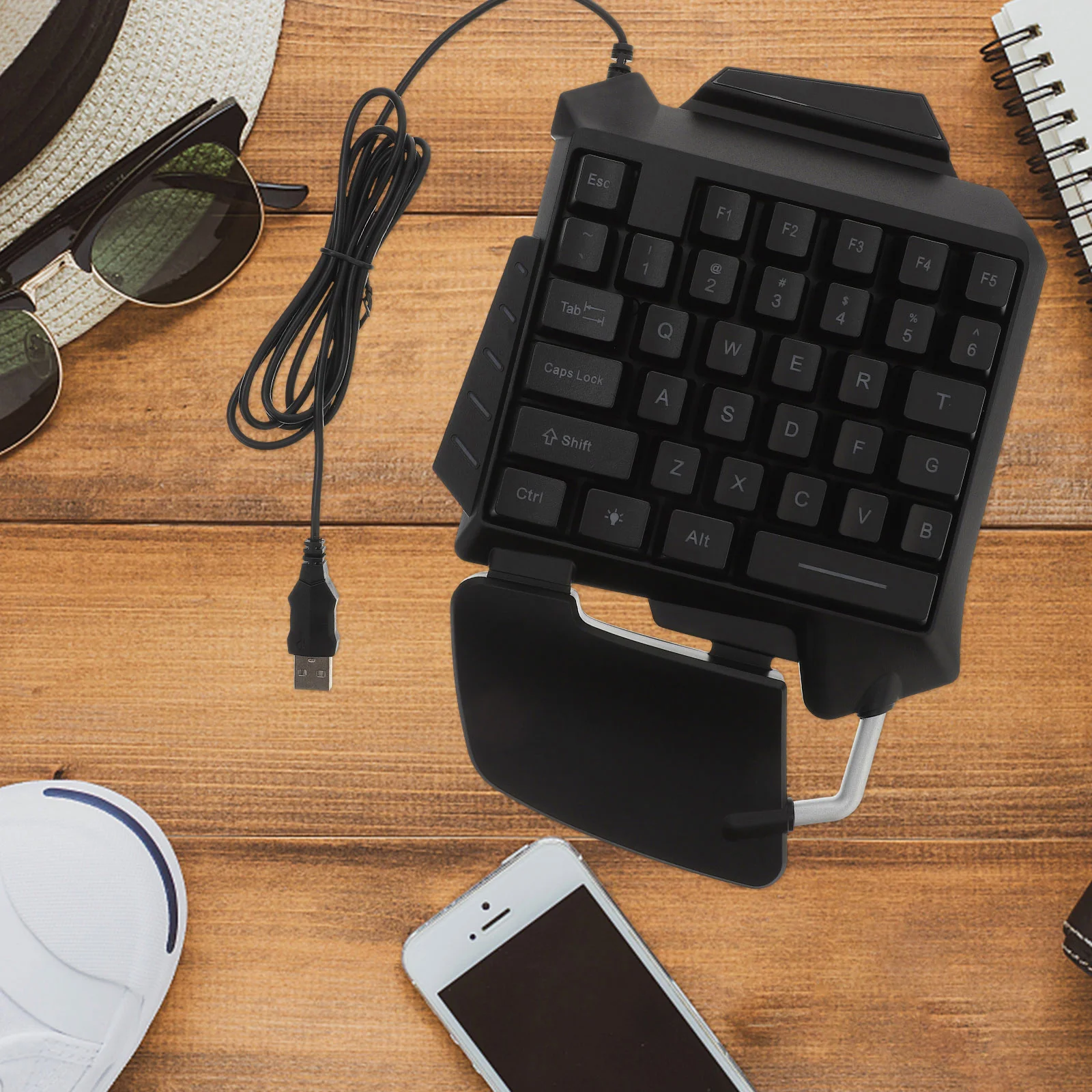 Keyboard Satu Tangan 3 Warna Rgb Backlit Compact Gaming Keypad Untuk Laptop Komputer Keyboard Backlit Campuran Untuk