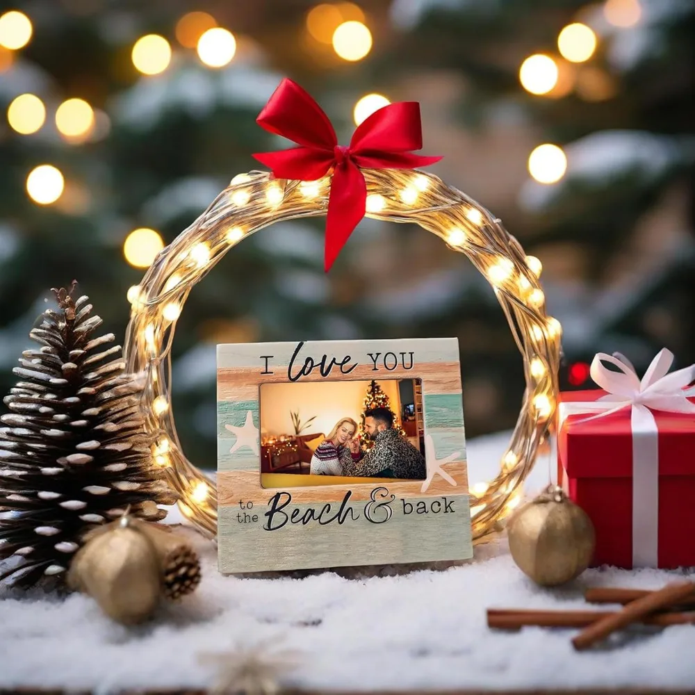 زوجين إطارات الصور 4x6 بحري موضوع الأسرة إطار الصورة عطلة إطار الصورة إطارات الشاطئ 4x6 بوصة عيد الحب #5
