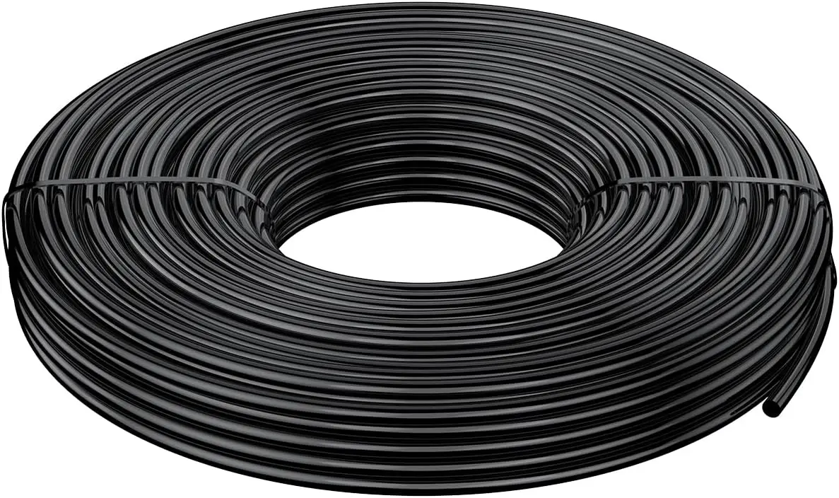 

1/4" Drip Irrigation Tubing 50 ft, Black PVC Distribution Hose for Garden Watering, with Cold-Resistant Design for Easy Setup