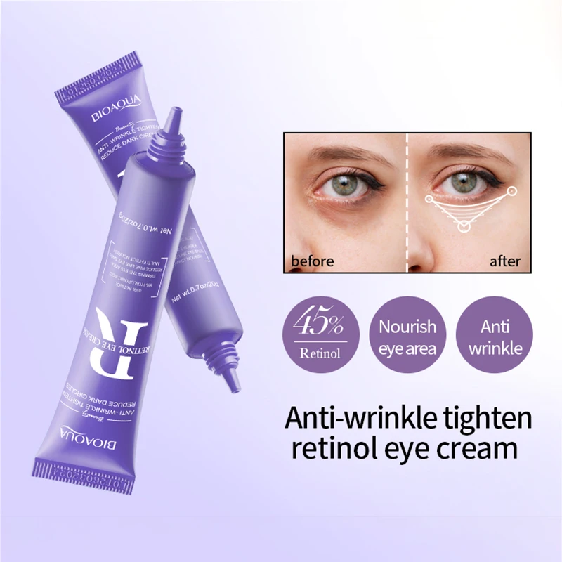 BIOAQUA الريتينول المضادة للتجاعيد مجموعات العناية بالبشرة ترطيب مصل الوجه مكافحة الشيخوخة مكافحة الهالات السوداء كريم عين مجموعة العناية بالبشرة