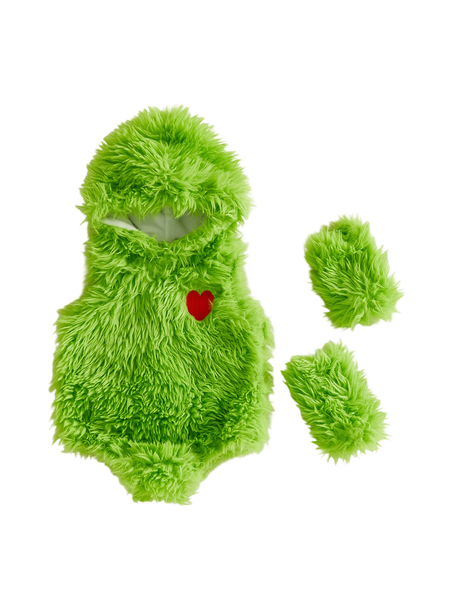 

Зимний красный флисовый комбинезон с капюшоном и длинными рукавами для маленьких девочек, подходящие пинетки и комплект с повязкой на голову