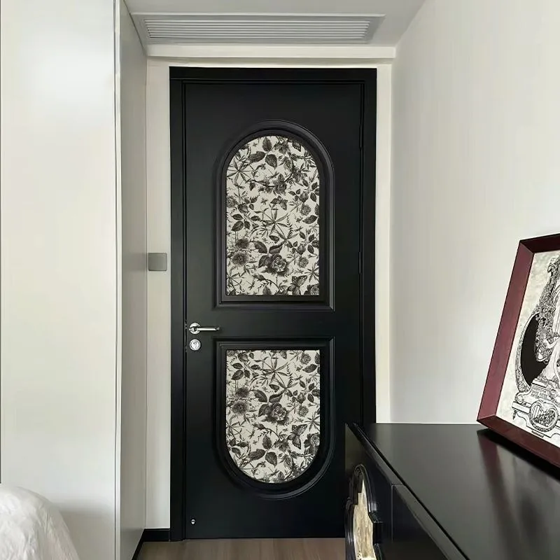 Vintage Wall Stickers Self Adhesive Furniture Refurbishment Decal Black and White Door Cabinet Wardrobe Removable Wallpaper
