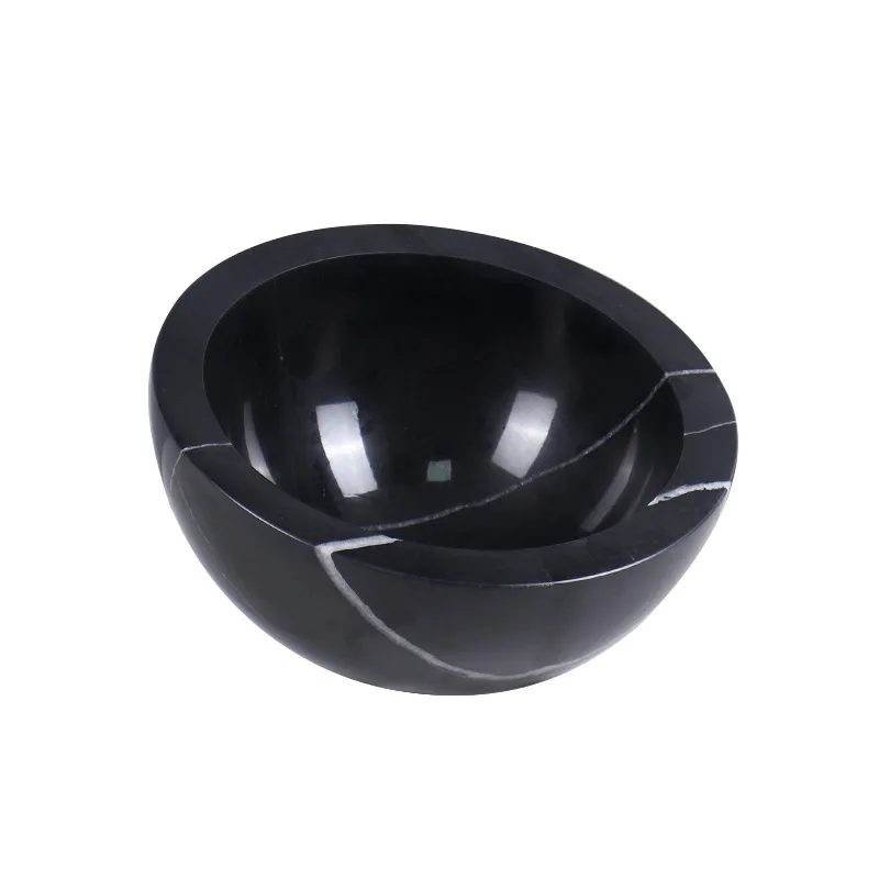 

Marble fruit plate creative home living room TV cabinet desktop dried fruit dessert storage decorative fruit plate