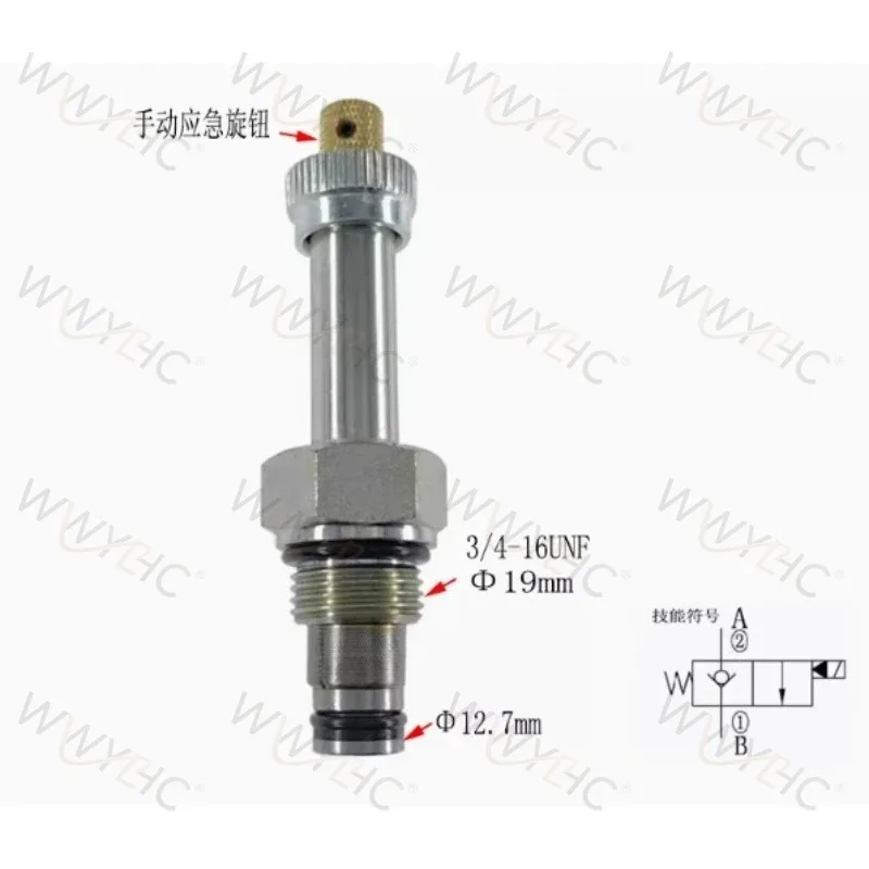Hydraulic Cartridge Solenoid Valve 250 Bar, DC12V/24V AC220V