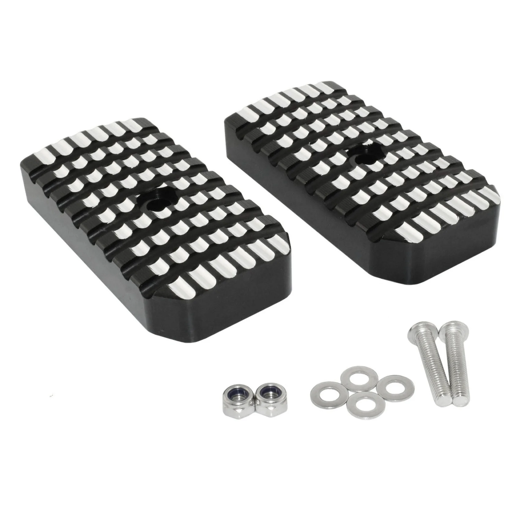 Racing Driver Footrests Foot Peg Enlarge Extension Pedal for Honda Rebel 300 500 CMX300 CMX500 Black