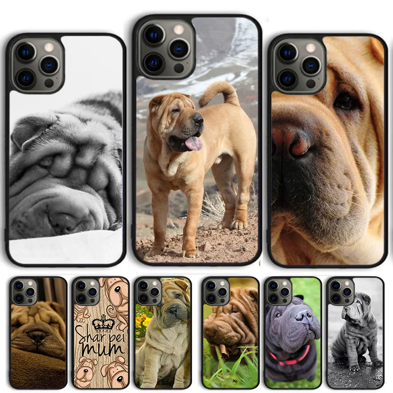 Чехол для телефона shar pei Mum Dog для iPhone 15, 16, 14, 13, 12, Pro Max mini 11 Pro Max XS X XR Plus Coque Shell