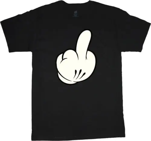 Big and tall t-shirt Middle finger decal tee shirt for men funny design tshirt