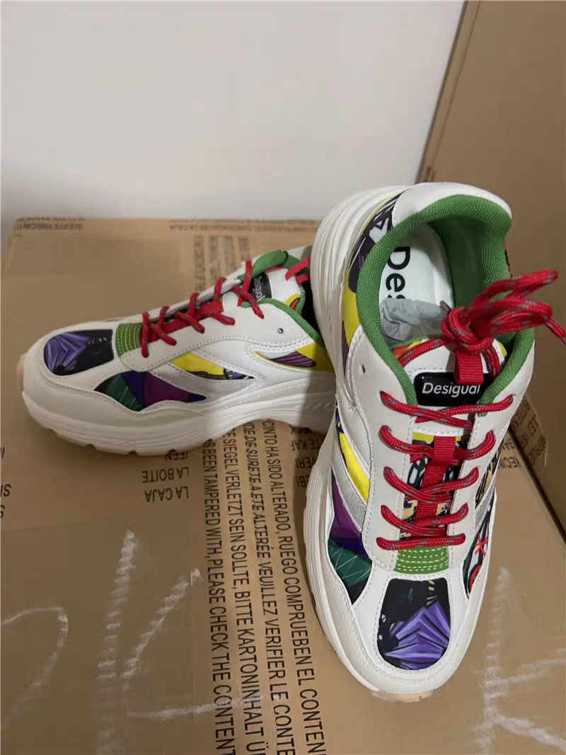 Foreign trade Spain original single spring and autumn new niche fashion brand splicing leisure sports shoes
