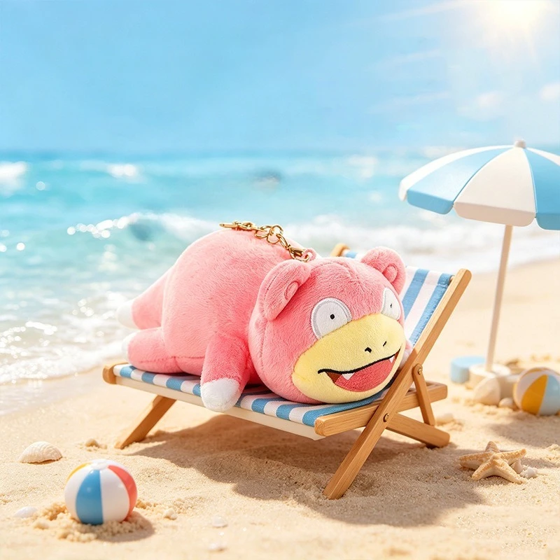 Kawaii Lying Silly Plush Keychain Soft and Fluffy Pokemon Filled Pendant Anime Fan Collectible Gift
