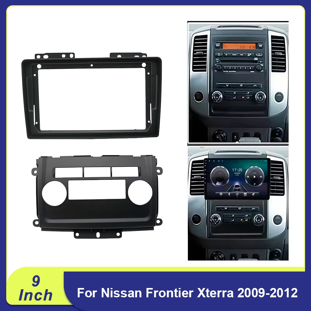 

9 Inch Car Frame Fascia Adapter Android Radio Dash Fitting Panel Kit For Nissan Frontier Xterra 2009-2012