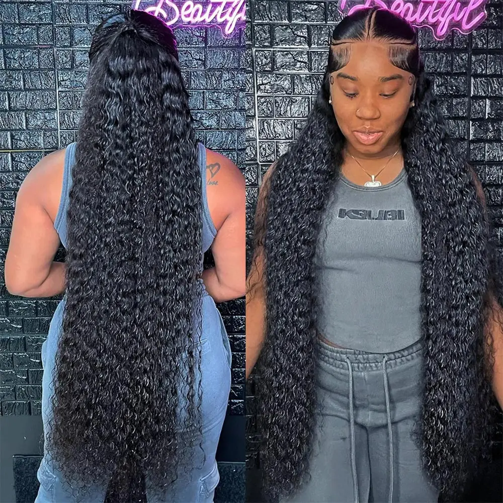 

Ready To Wear 4x4 Glueless Wig HD Deep Wave Lace Clousure Wig Human Hair PrePlucked 6x4 Curly Brazilian Wigs Pre Cut No Glue
