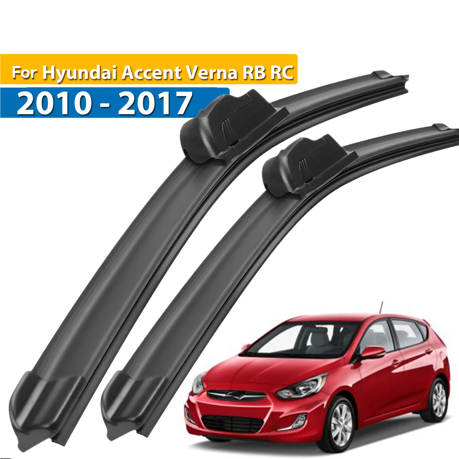 

Erick's Wiper LHD Front Wiper Blades For Hyundai Accent Verna RB RC 2010 - 2017 Windshield Windscreen Window Brushes 26"+16"