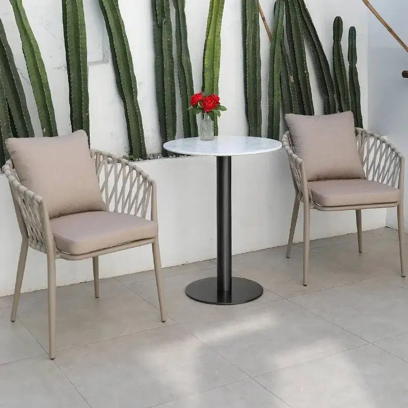 

Set Alumnium Balcony Garden Furniture Outdoor Waterproof Lounge Yard Garden Furniture Set Adult Patio Muebles Terraza Decoration