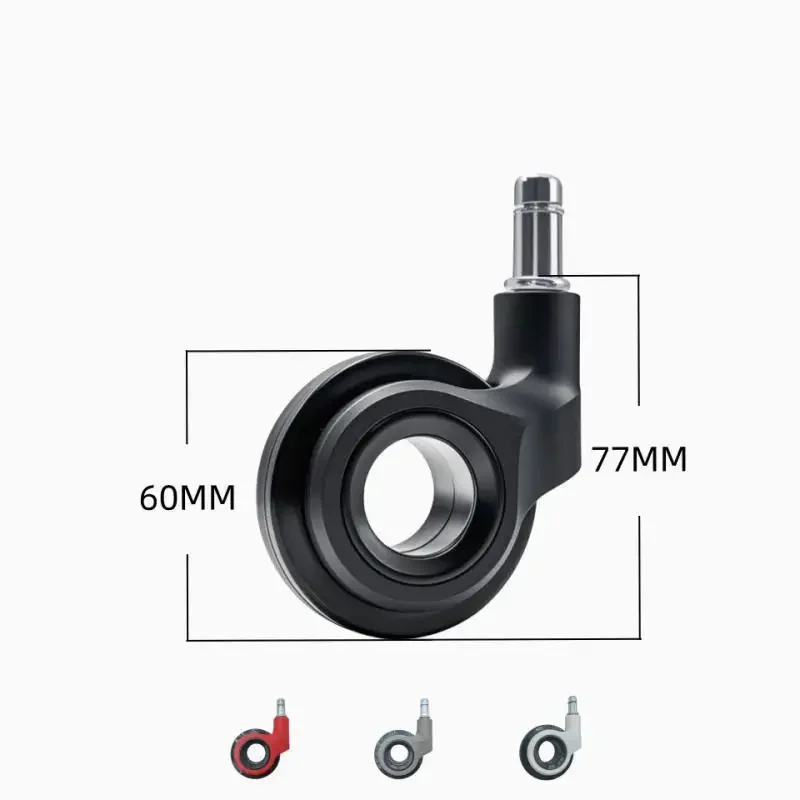 5 Pcs Anti-Tangle Office Chair Wheels Screw-in Hollow Casters Universal Swivel Chairs Gaming/Computer Chair Pulley Replacement