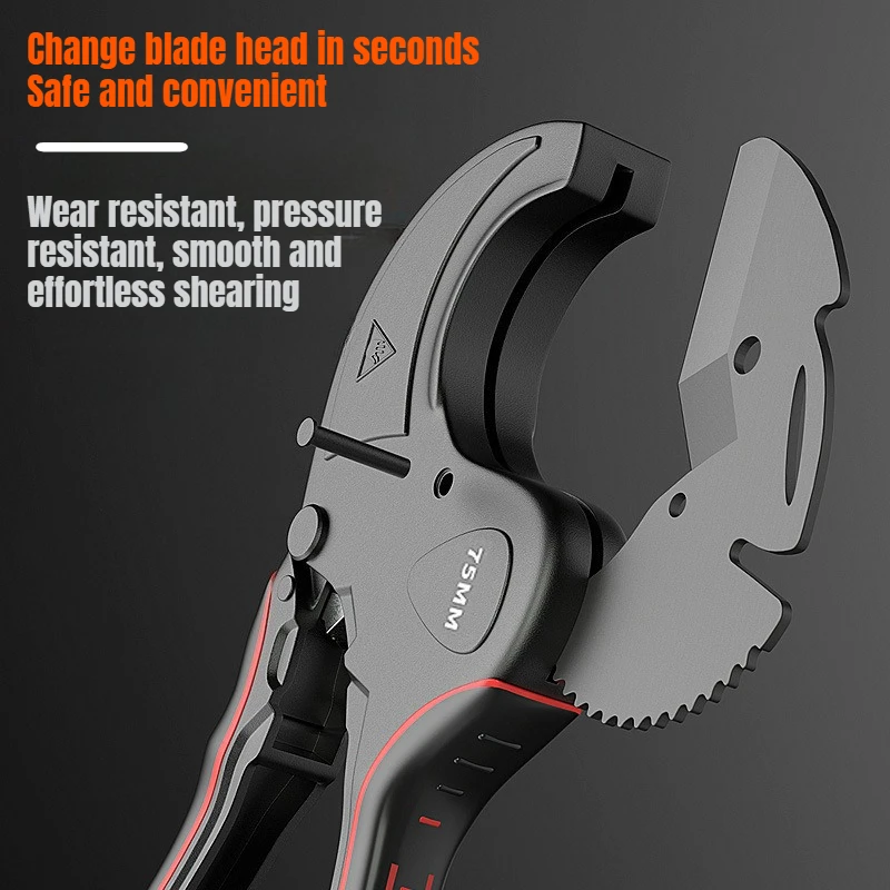 JUSTINLAU 1PC Self-locking Ratchet Professional PVC PPR Hot Melt Pipe Shear Detachable Water Pipe Pliers Hydraulic Tool