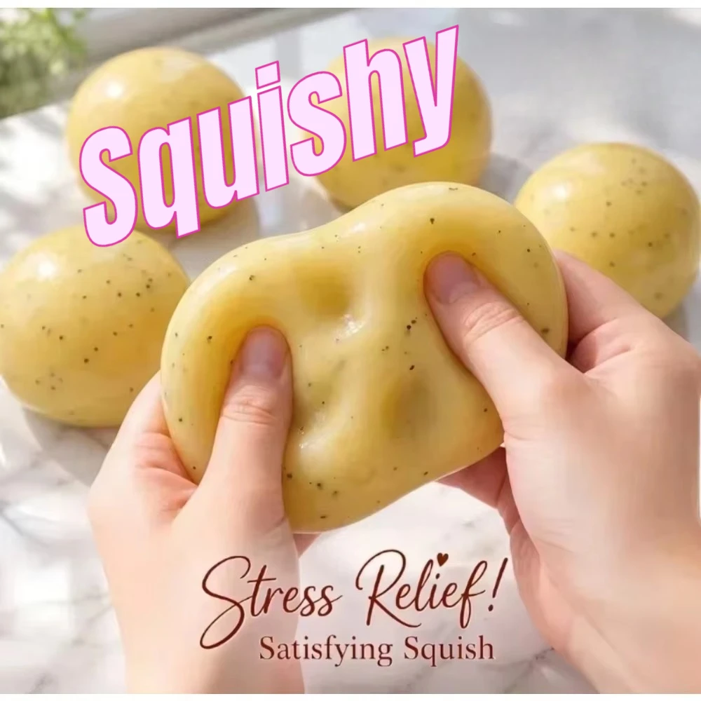 2026 Popular Potato Slushie Squishy Toy Crunchy Sound Slow Rebound Super Soft Premium Material Stress Relief Squeeze Toy