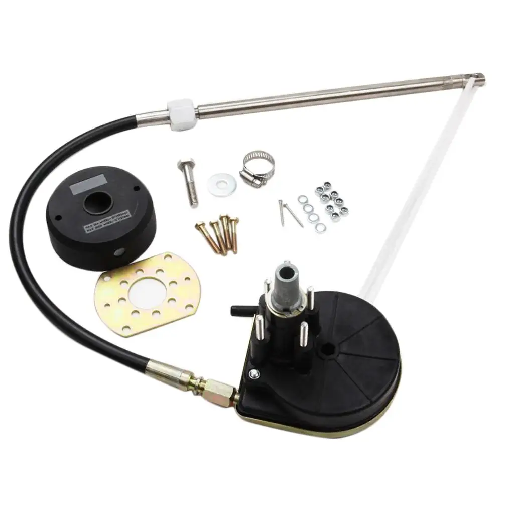 

Boat Mechanical Steering Set w/ 12Ft Steering cable Outboard System