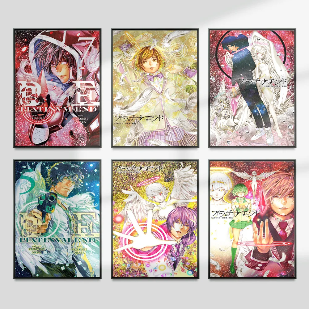 

Platinum End Japanese Anime Art Print Poster Cartoon Wall Picture Manga Canvas Painting Otaku Bedroom Decor