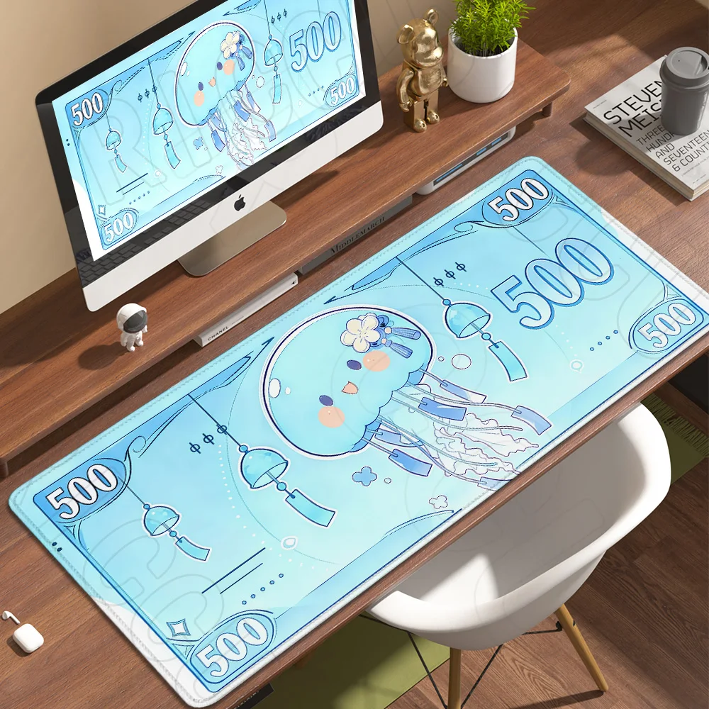 XXL Gaming-Tastaturunterlage mit niedlichen Tieren, Büro-Softunterlage, rutschfester Teppich, Gummi-Mauspad, neue Modelle, pinkes Anime-Mauspad, HD-Druck für Zuhause