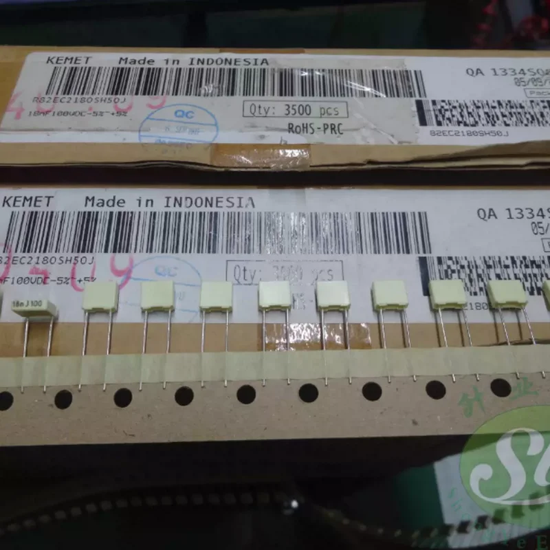 10pcs-100pcs KEMET AV R82 0.018uf/100V 18nf 183 brand new film capacitor R82EC2180SH50J