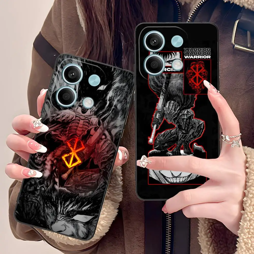 

Mobile Berserk-S Guts Phone Case for POCO M6 M5 M4 M3 X7 X6 X5 X4 X3 F6 F5 F4 Pro GT 5G Colour Printing Cellphones Cover Pretty