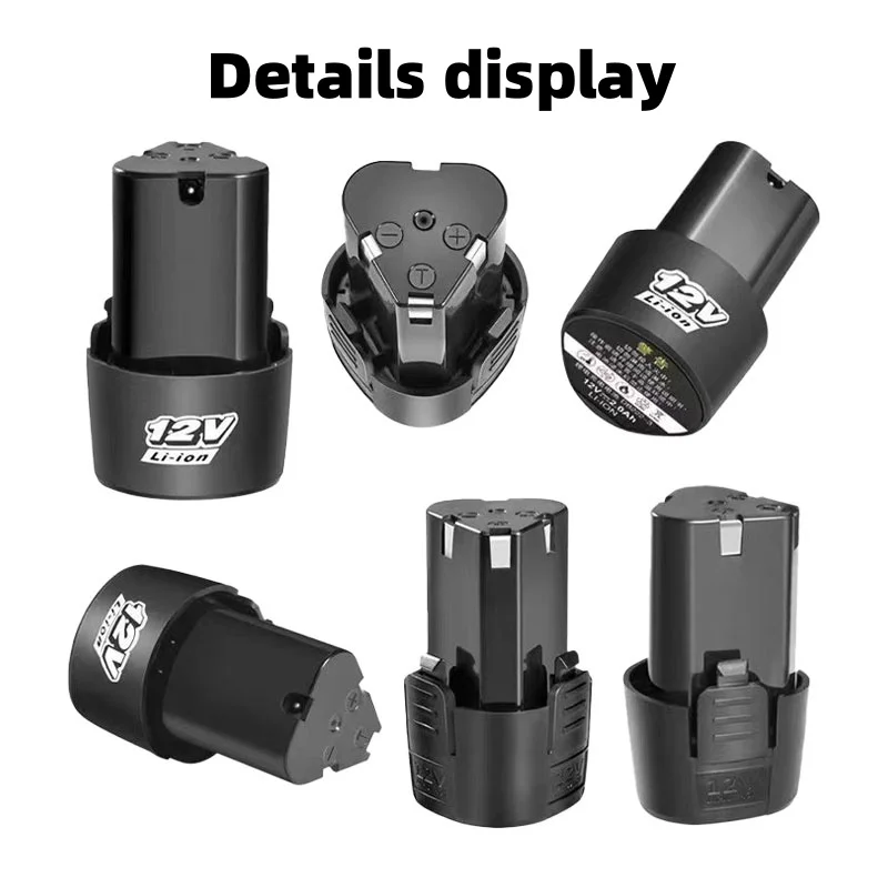 12V 4000mAh Universal Rechargeable Lithium Battery for Electric Screwdrivers, Drills, Mini Angle Grinders, and Other Power Tools