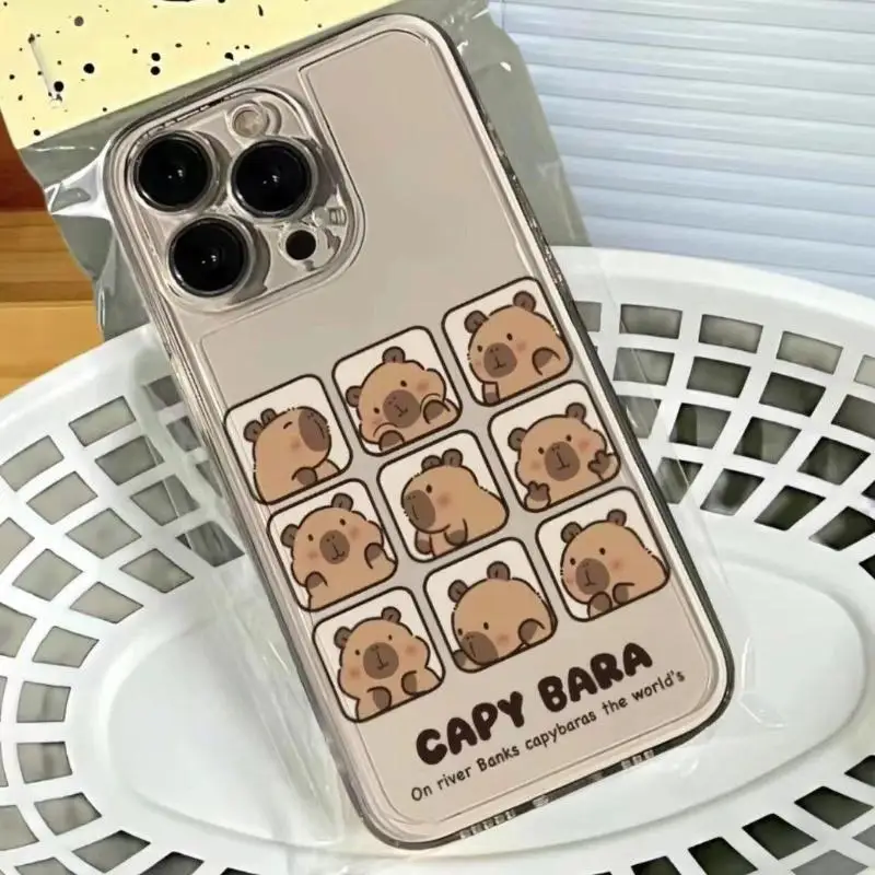 Cute Capybara Case for OPPO Reno 10 11 5G 10 Pro Plus 11F 6 8 Pro 5 6 Lite 7 4G 8T 4 5F 7Z 8Z 5Z 6Z A58 A78 A79 A98 5G TPU Cover