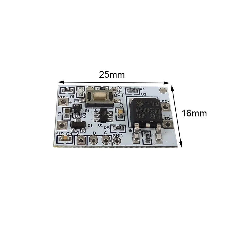 DC3.7-24V Auto On/Off Light Sensor Switch with Dupont Wire, Dual Mode (Day/Night) for Stairs Garage Basement Hallway Lighting,