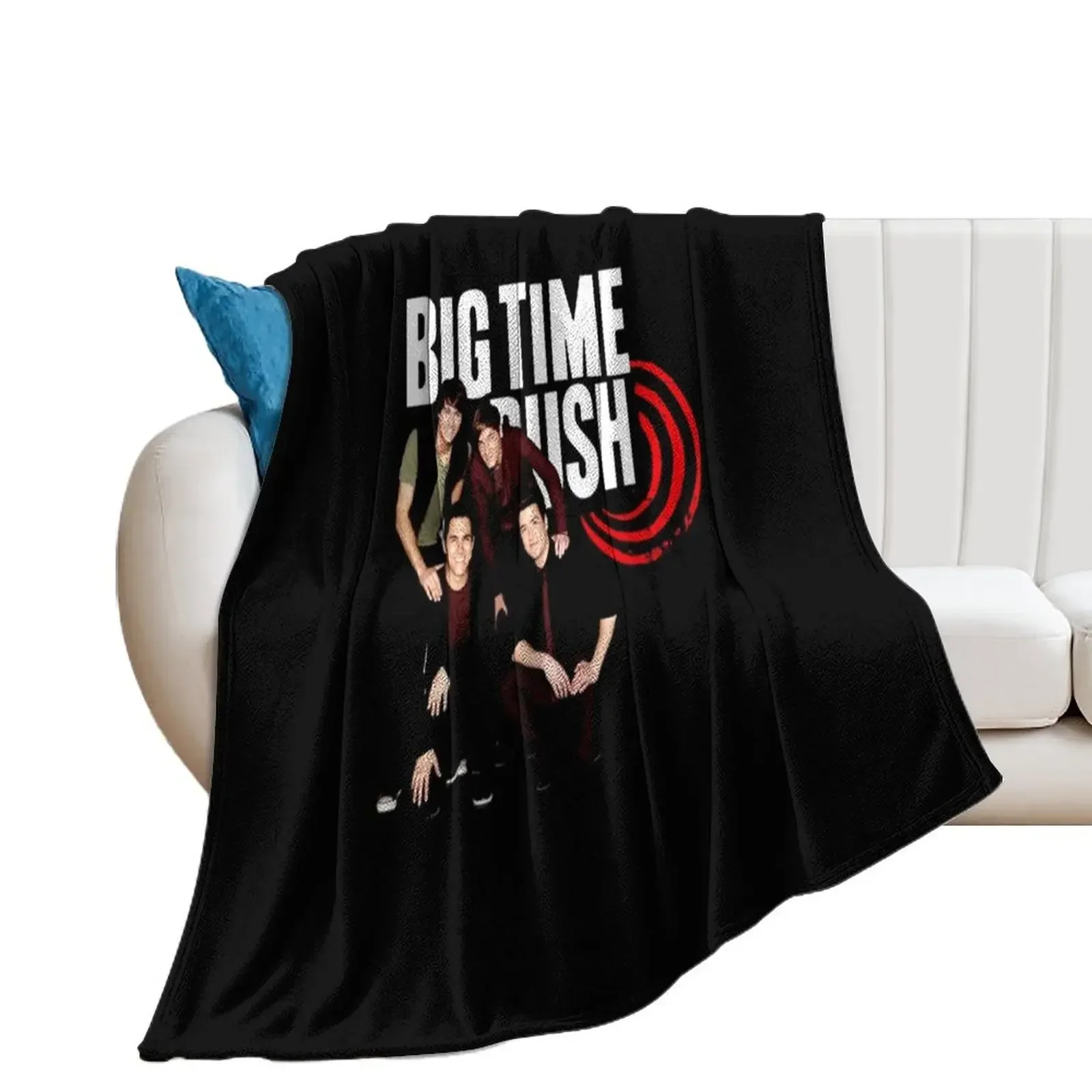 Big Time Rush logo and members Throw Blanket Sofa Quilt Camping Weighted Blankets