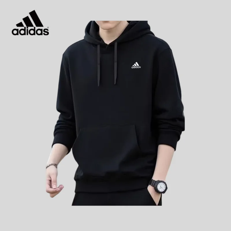 Adidas Longline Hooded Pullover Extended Hem Layer Matching Travel Walking SweatshirtIV7600 1PCS