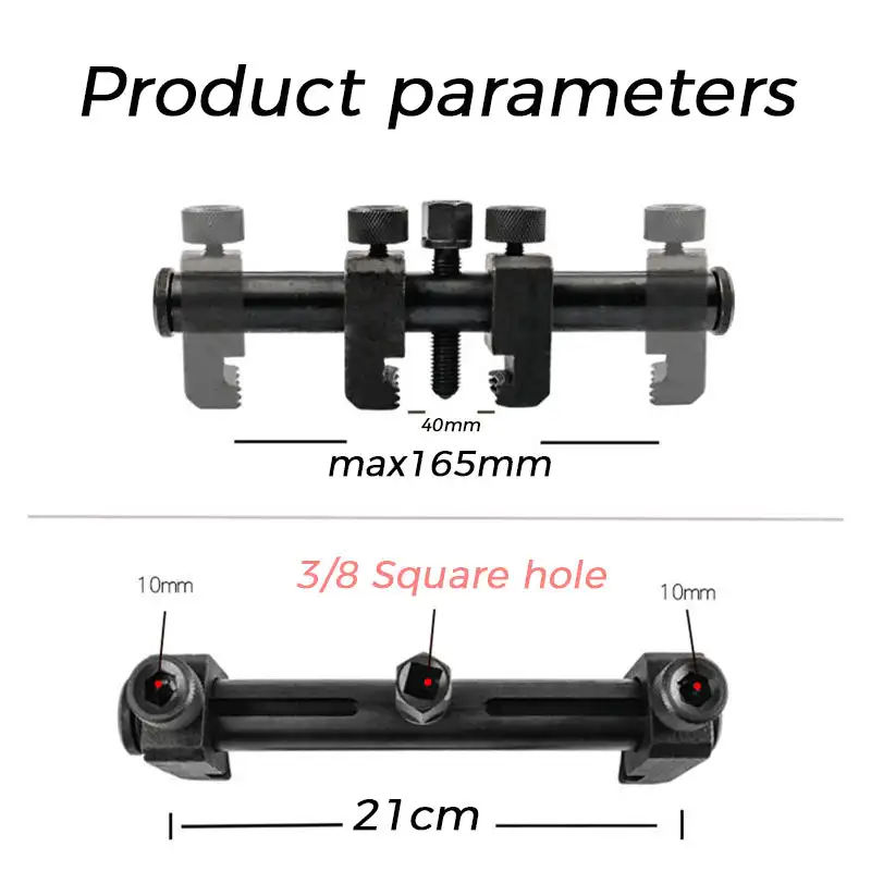 Universal Puller For Ribbed Drive Pulley Crankshaft Remover Kit with Hex Allen Key Car Repair Tool A/C Unit Water Pumps