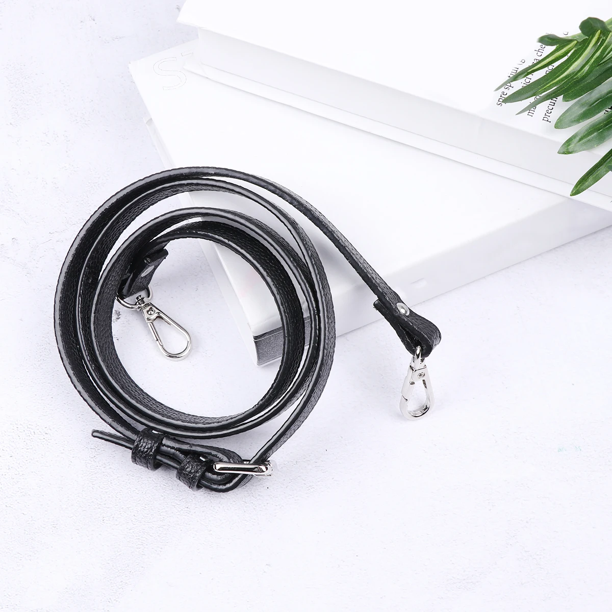 

Creative Replacement Shoulder Bag Strap Adjustable PU Women Bag Strap Bag Accessory (Black, )