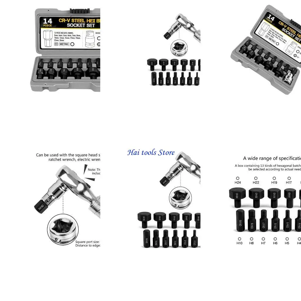 

X37e шестнадцатеричный набор битовых сокетов, полная 14 частей, с хранением шестнадцатеричного набора шестигранного