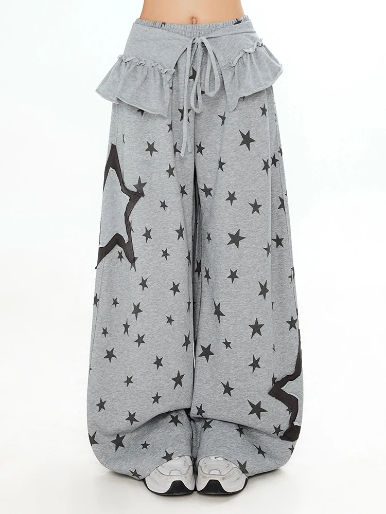 REDDACHiC Y2k Women Pants & Skirt Detachable Lounge Pockets Elastic Waist Carrot Fit Wide Leg Palazzo Pants Skater Streetwear