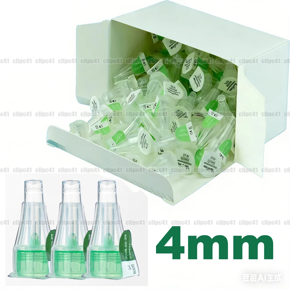 10-100Pcs Insulin Cartridges For Lilly Insulin Injection Pen Individual Packaging Medical Insulin Needle 4mm