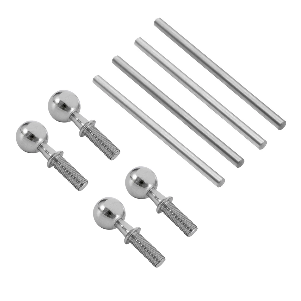 New 8Pcs Pivot Ball and Hinge Pin 4X67.5mm ARAC5032 for ARRMA 6S 1/7 Limitless Infraction 1/8 Typhon RC Car Parts,Silver