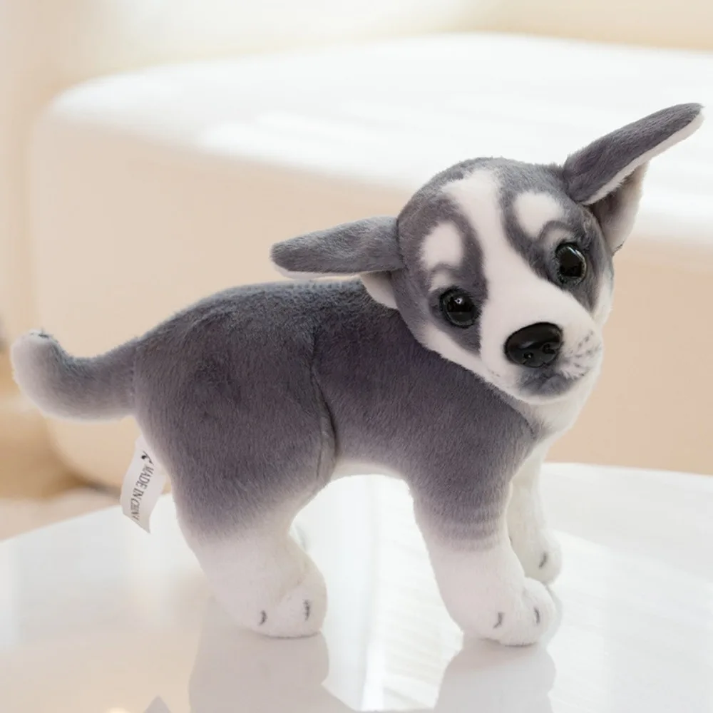 Delicate Stuffed Animal Dog Plush Toys Puppy Husky Chihuahua Stuffed Dog Dolls Labrador Kawaii Simulation Dog Plush Kids Toy