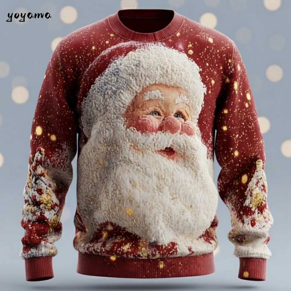 2026 القبيح عيد الميلاد البلوز الأخضر Harajuku ثلاثية الأبعاد مضحك مطبوعة عطلة حفلة عيد الميلاد البلوز لحفلة عيد ميلاد ملابس للرجال #6