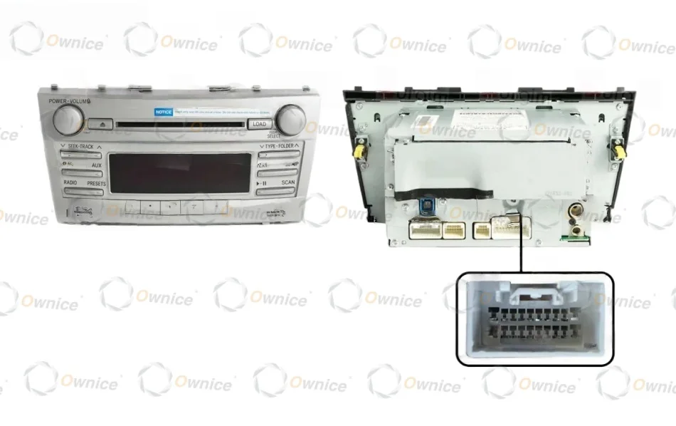 Ownice 9" Car Radio Fascias for Toyota Camry Aurion XV40 50 2006 - 2011 2 DIN Stereo Panel Wiring Harness Power Cable Adapter view 4