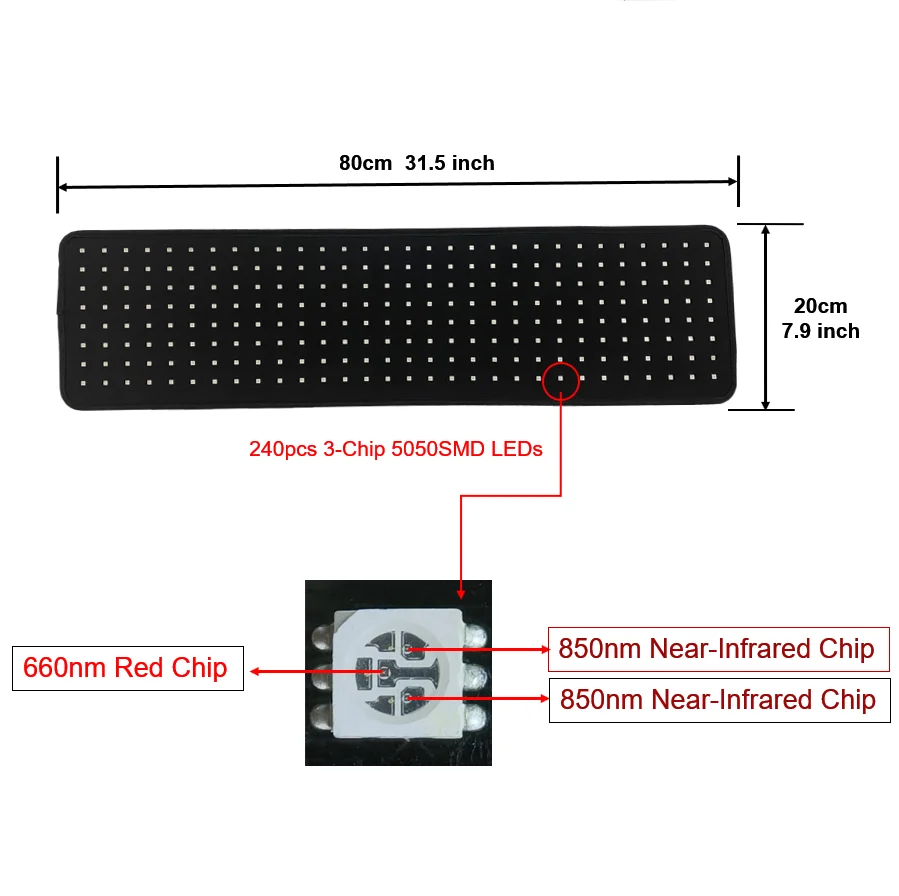 NEW NEW Red Light Therapy Waist Belt Portable Full Body Muscle Relax 660nm 850nm Infrared Home Spa Use Muscle Pain Relief Heatin