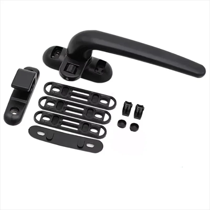 Casement Window Aluminum Alloy Left / Right Hand Locking Handles Grips Solid Window Handle Door and Window Lock Black/ White