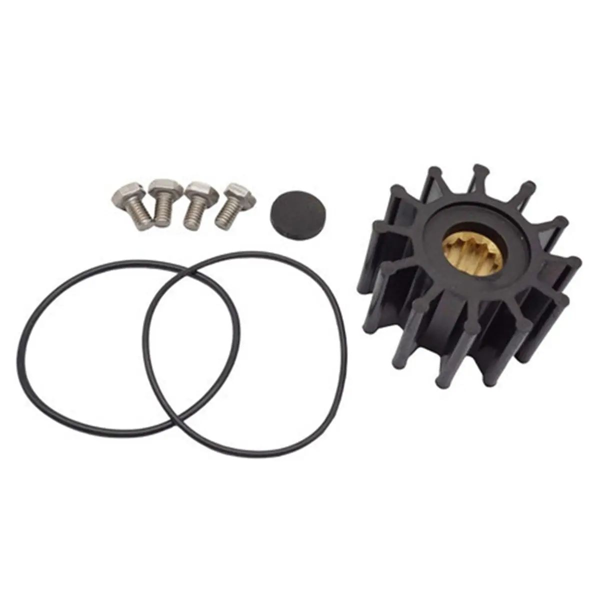 Compatible 129670-42610 Water Pump Impeller Kit for 129470-42530 129470-42531 129470-42532 Marine 3JH 4JH 18-3081