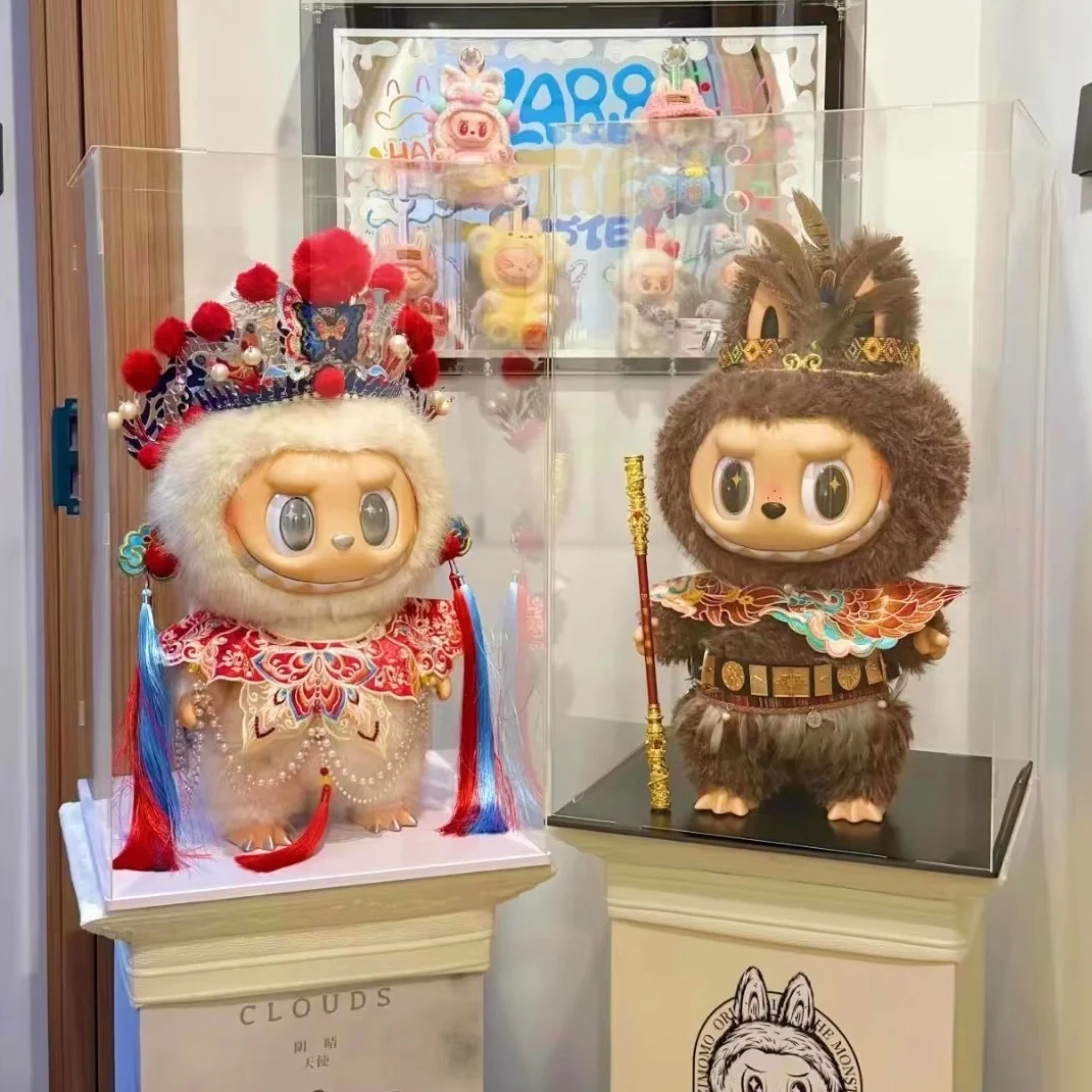 

Handmade Labubu Chief Christmas Clothes Fit 58cm Doll Angel Outfit Zimomo Plush Wear Only Costume Accessory