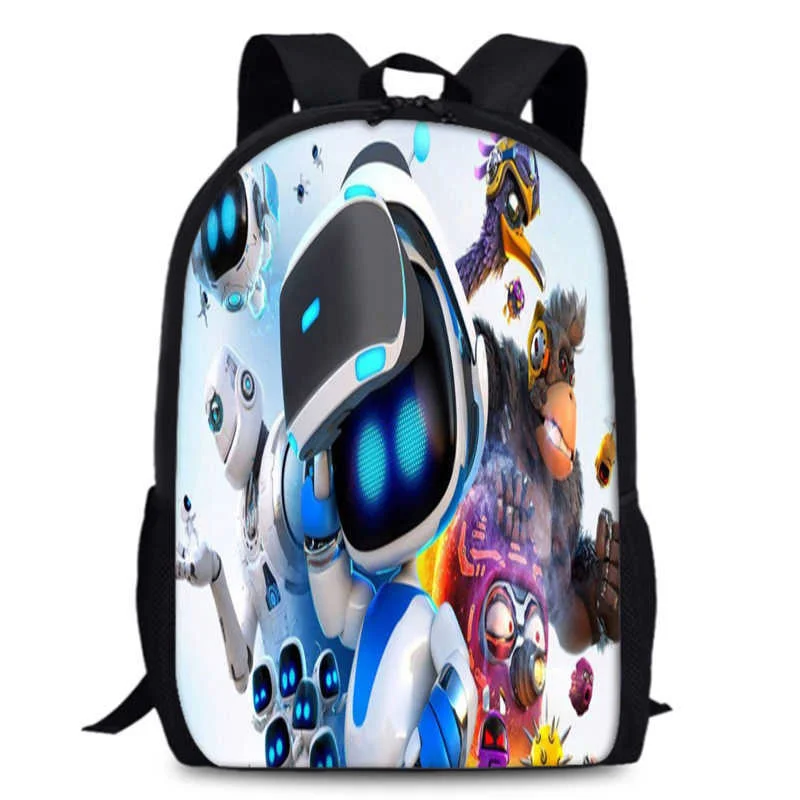 Astro Bot Backpack Little TreasureMary Children's Cartoon Anime Backpack Shoulder Bag Halloween backpack Christmas gift