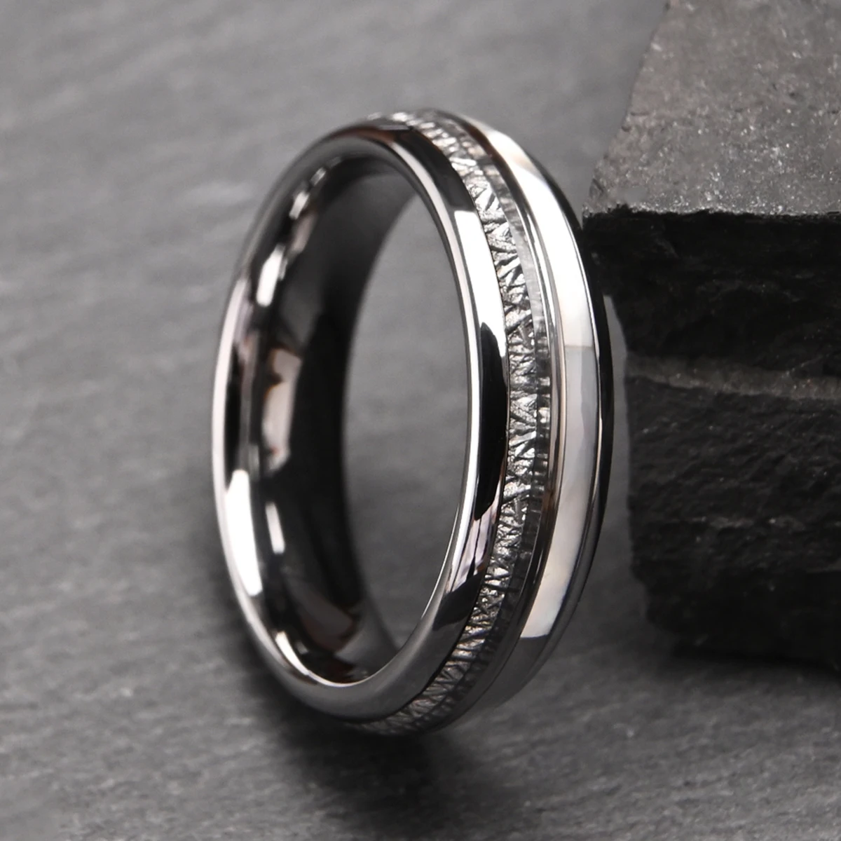Verlobungsring Damenringe Minimalistischer Wolframring Paarringe Damenschmuck Accessoires Schmuck Herrenring – Detail 8
