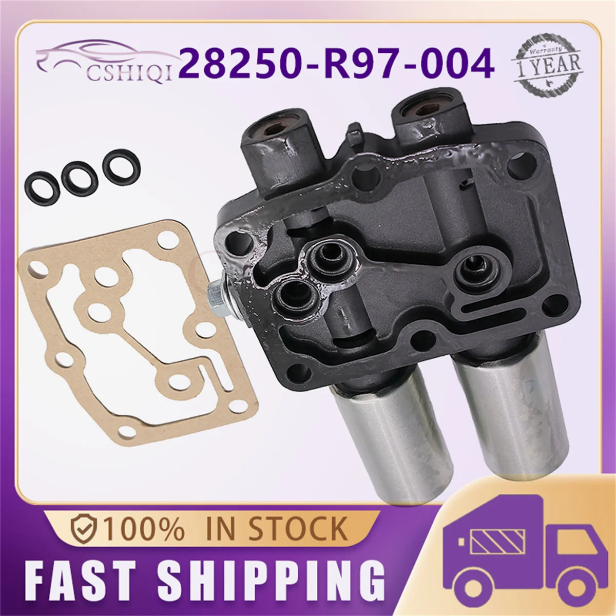 28250-R97-004 Transmission Dual Linear Solenoid For Honda Accord Odyssey Pilot Crosstour 3.5 Acura MDX 28250R97004 28250 R97 004