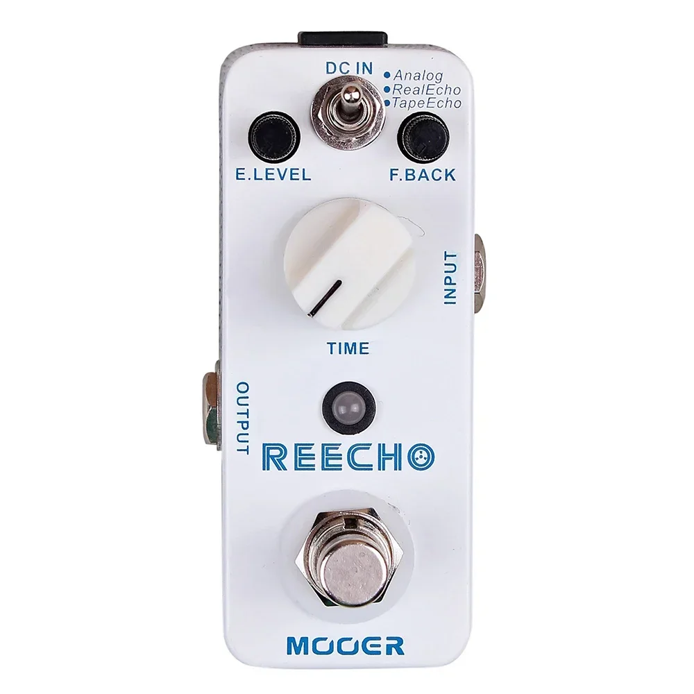 Mooer MDL2 Reecho Digital Delay Guitar Accessories3 Delay Modes(Analog/Real Echo/Tape Echo) for Electric Guitar Effect Pedal